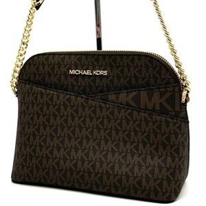 MICHAEL KORS Jet Set Travel Medium Dome Crossbody Bag
Brown/Gold